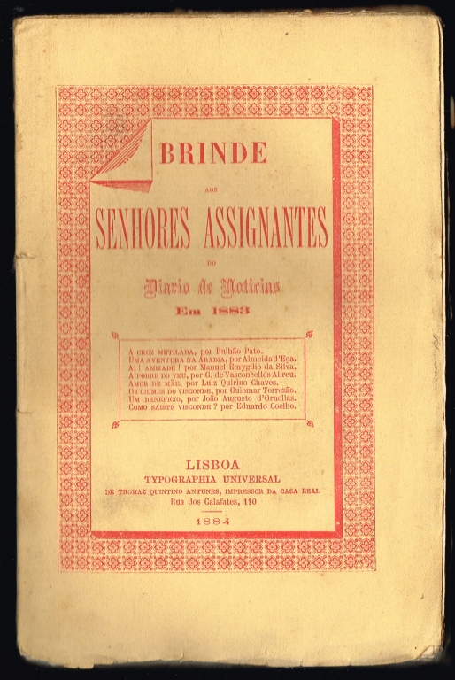 BRINDE AOS SENHORES ASSIGNANTES DO DIARIO DE NOTICIAS EM 1883